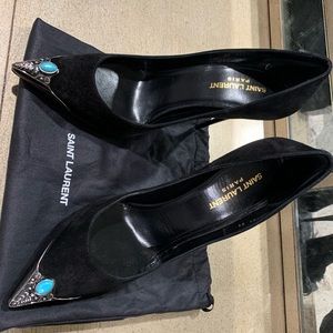 Saint Laurent Paris Zoe Tip Pumps 105mm